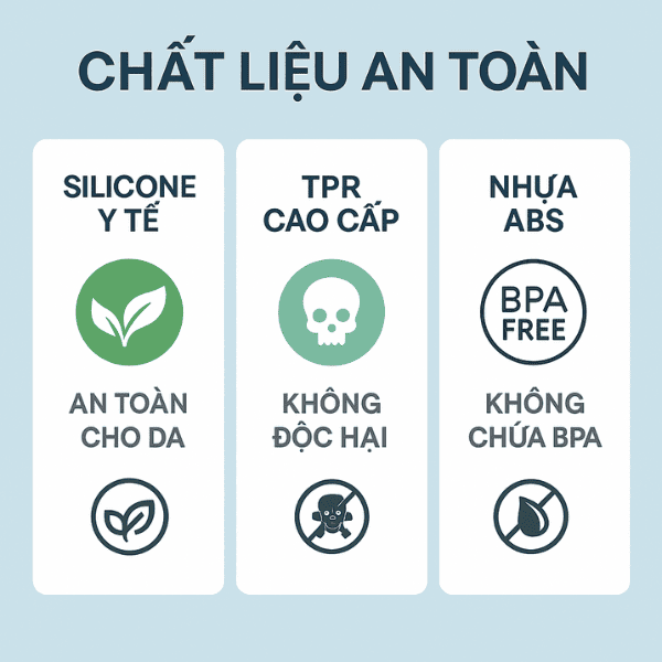 chất liệu sextoy cao cấp an toàn với cơ thể